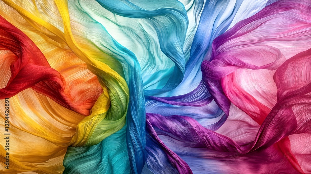 Vibrant and Playful Abstract Rainbow Design Celebrating Pride Month and LGBTQ with Floating Confetti Dynamic Typography and a Bold Colorful Background