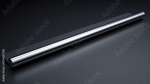 Wallpaper Mural Sleek Silver Mechanical Pencil Resting on Charcoal Notepad Surface Torontodigital.ca