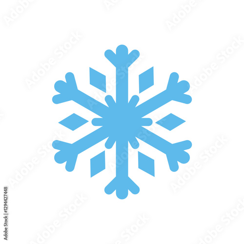 snowflake icon on white background