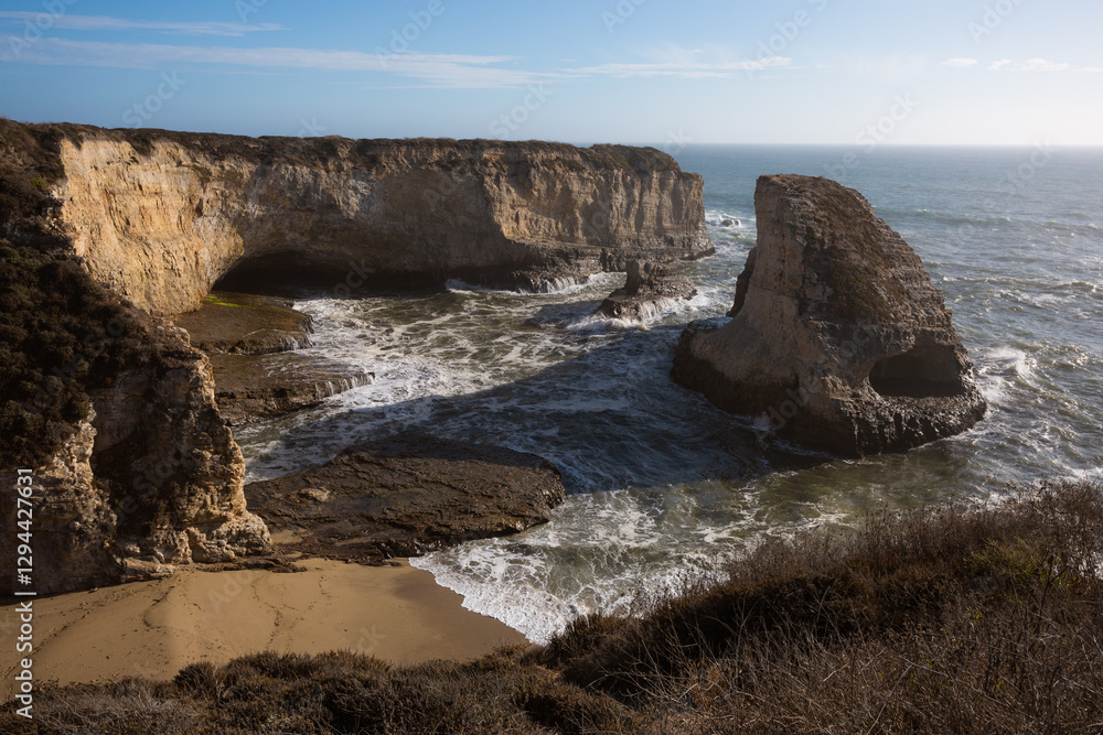 Obraz premium Shark fin cove on the coast of California.