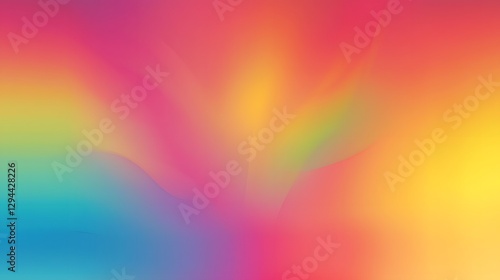 Obraz na płótnie Vibrant rainbow gradient background with smooth color transitions perfect for an LGBTQ pride banner symbolizing love diversity and inclusivity in a modern design w salonie