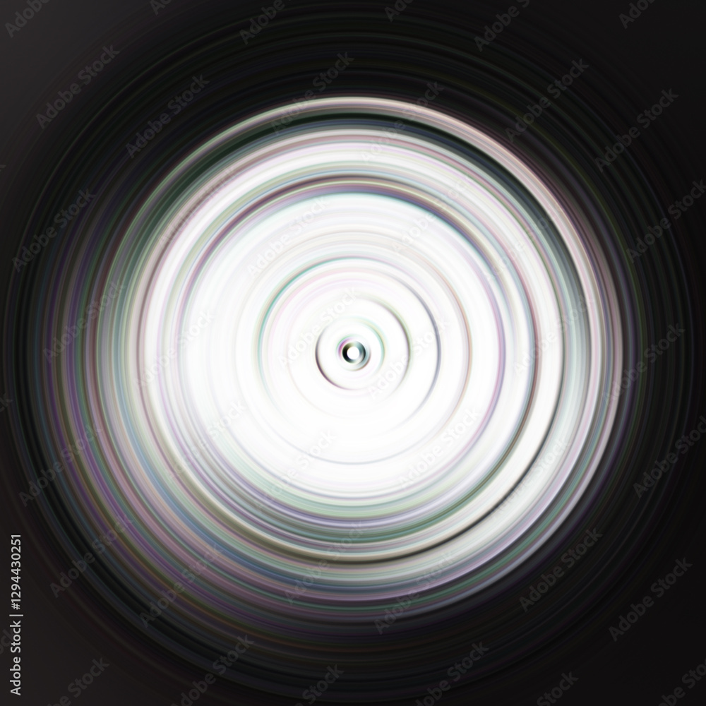 Obraz premium Colorful radial motion effect. Abstract rounded background. Color curves and sphere.