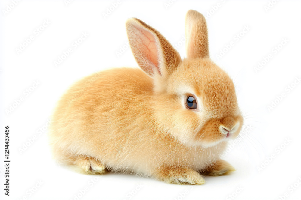 Rabbit isolated on a white background, Rabbit isolated on a white background,