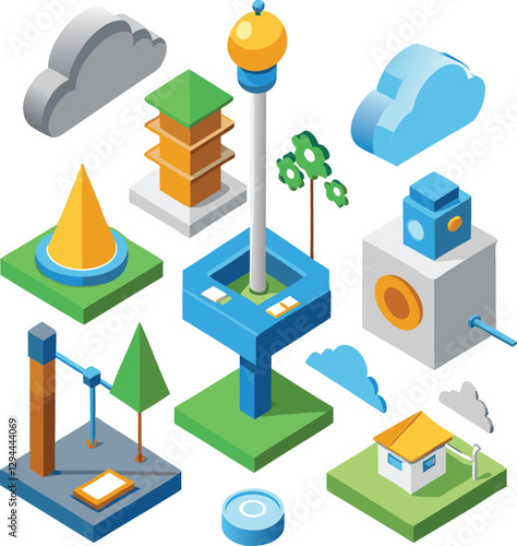  lightbulb--iot--3d-isometric-icons