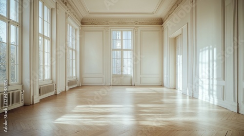 Wallpaper Mural Bright and Airy Empty Room with Elegant Architectural Details Torontodigital.ca