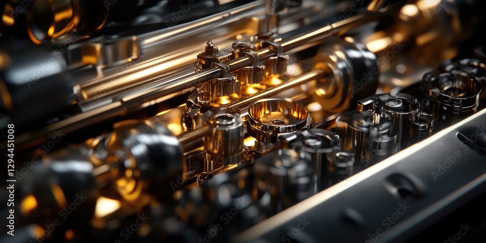 Fototapeta premium Machine Components Close Up