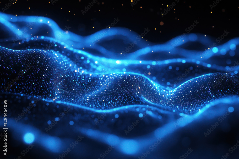 Wave of light on black background. Wave of light on black background.
