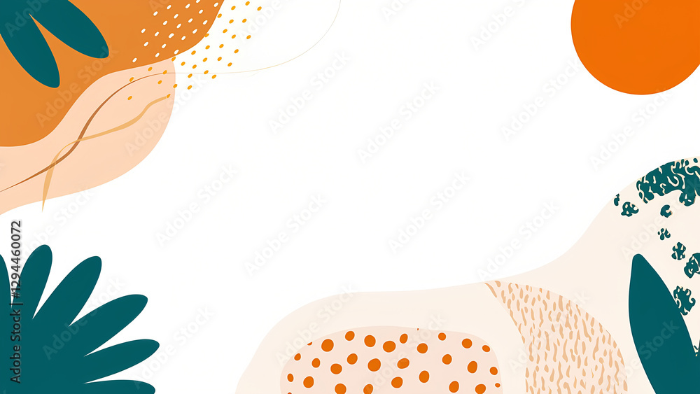 Fototapeta premium Summer Doodle Collection. White Background.