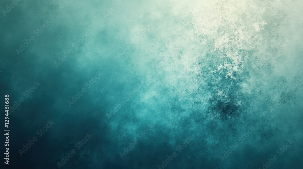 teal and green-blue gradient background, with subtle texture and soft transitions, symbolizes calm, depth, and introspection, creating a soothing visual for digital and creative use