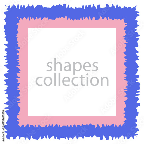 variant different frame shapes design background. frame, shapes