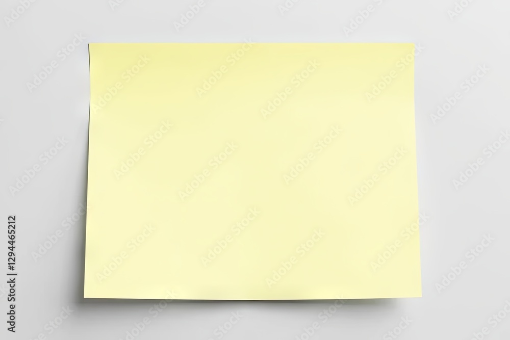 Creative note taking action workspace image of blank sticky note minimalist environment top view concept for productivity Creative note taking action workspace image of blank sticky note minimalist environment top view concept for productivity