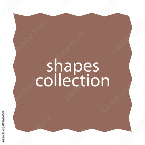 variant different frame shapes design background. frame, shapes