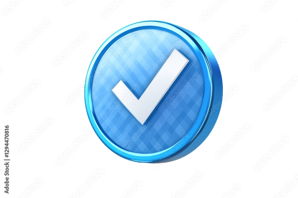 Modern blue checkmark icon digital design png transparency background white environment clean viewpoint concept Modern blue checkmark icon digital design png transparency background white environment clean viewpoint concept
