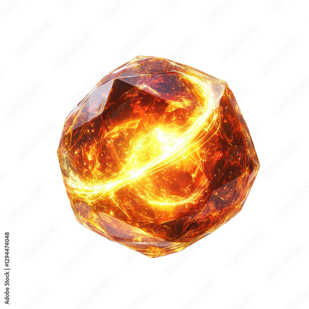 Floating Glowing Gem with Swirling Energy in a Magical Setting. Fantasy art and game design. Floating Glowing Gem with Swirling Energy in a Magical Setting. Fantasy art and game design.