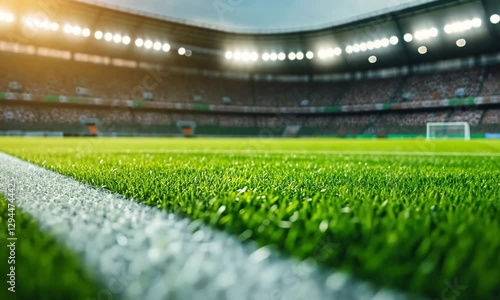 Soccer Field Stadium Night Game