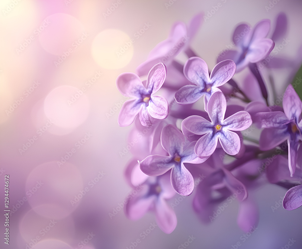 Macro image of spring lilac violet flowers, abstract soft floral background Macro image of spring lilac violet flowers, abstract soft floral background