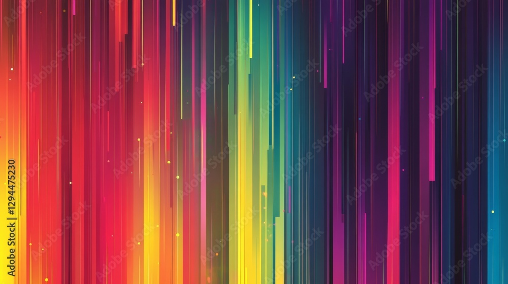 Vertical rainbow lines with color gradient and abstract pattern Vertical rainbow lines with color gradient and abstract pattern