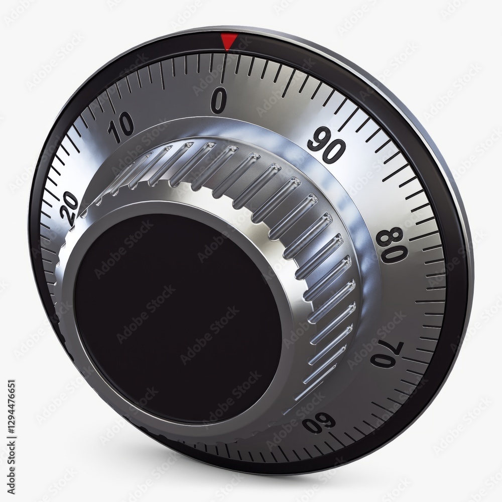 Illustration 3D Rotation Mechanical Code Disk Lock Design Illustration 3D Rotation Mechanical Code Disk Lock Design
