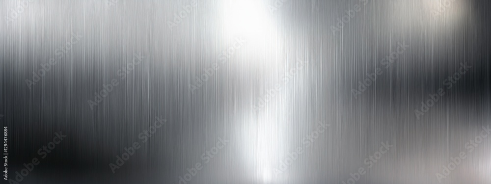 Polished Steel: A sleek, modern metallic surface with vertical striations, reflecting light and shadow to create a sense of depth, industrial appeal, and contemporary style. Polished Steel: A sleek, modern metallic surface with vertical striations, reflecting light and shadow to create a sense of depth, industrial appeal, and contemporary style.