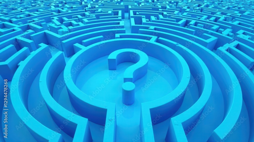 A Concentric Blue Labyrinth with a Central Question Mark A Concept of Uncertainty and the Search for Answers A Concentric Blue Labyrinth with a Central Question Mark A Concept of Uncertainty and the Search for Answers