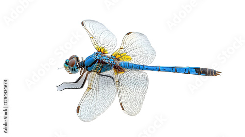 Dragonfly in flight nature habitat macro photography close-up view insect behavior