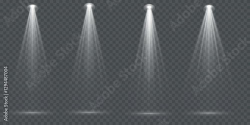 Stage spotlight, bright light source, concert lighting. Spotlight for concert lighting

