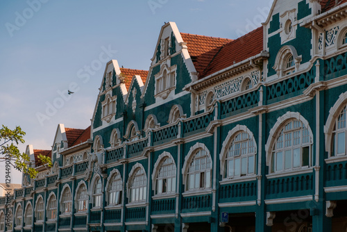 South Africa. Port Elizabeth Gqeberha. Historic building facade, colonial style architecture.