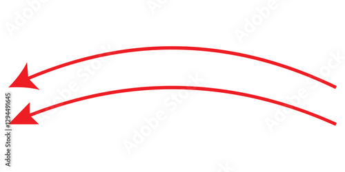 wavy curved Long arrow icon. long line arrow vector. flat style Arrow symbol. vector icon of a thin long arrow. Black arrows vector illustration. black long arrow. Long curve arrow icon vector 