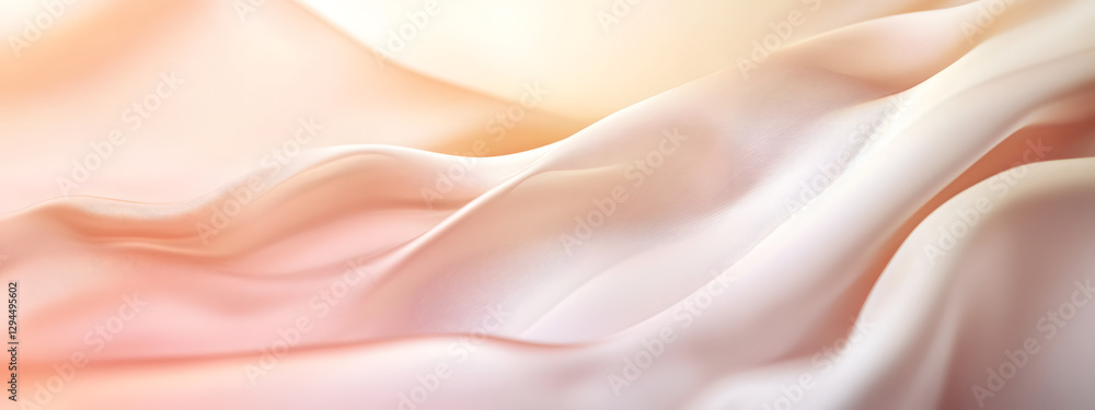 Fototapeta premium White background, light yellow color scheme, skin tone