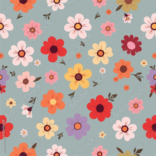Retro Floral Mother's Pattern