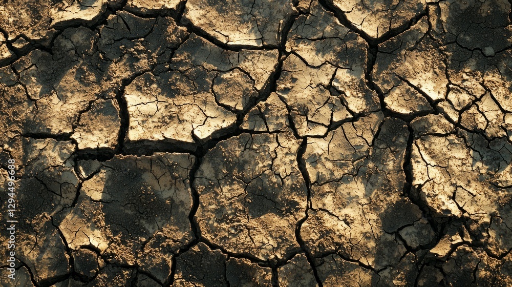 Cracked Earth Texture and Dry Soil Surface Background Image Cracked Earth Texture and Dry Soil Surface Background Image