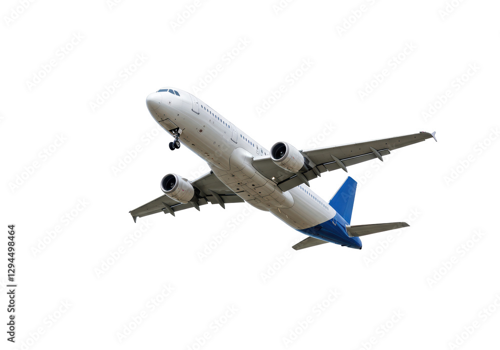 Obraz premium Isolated Passenger Plane Taking Off