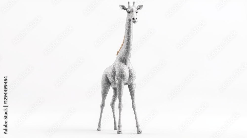 Majestic 3D Giraffe Render Wildlife Animal Art Design Nature Majestic 3D Giraffe Render Wildlife Animal Art Design Nature