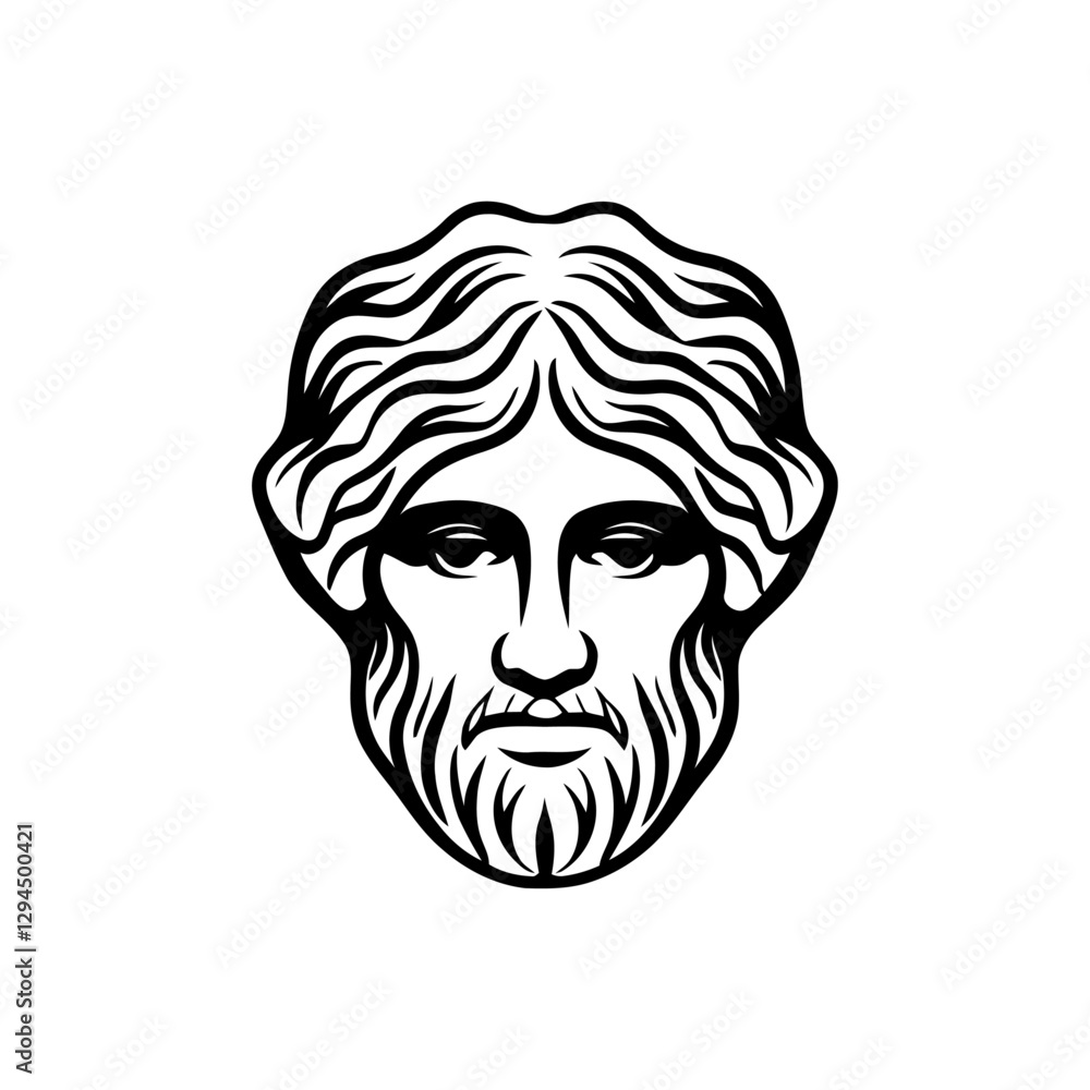 Fototapeta premium Greek man logo