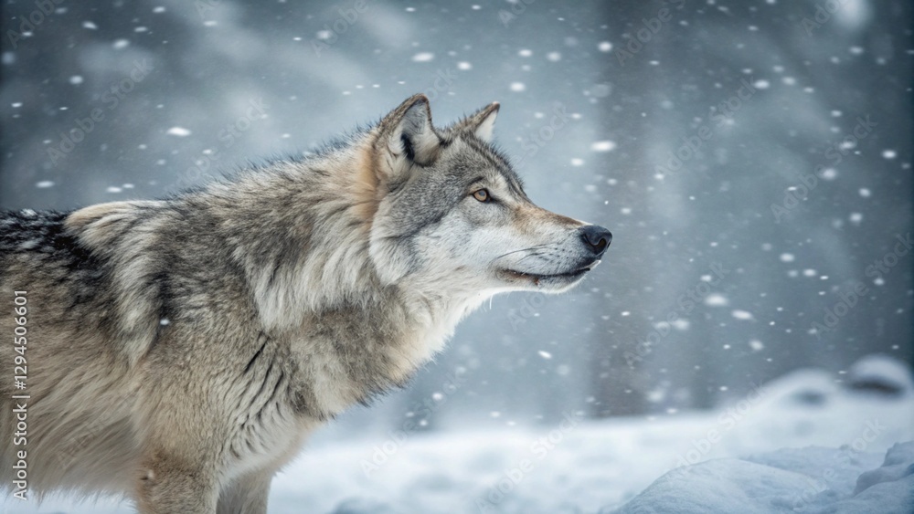 Fototapeta premium gray wolf portrait