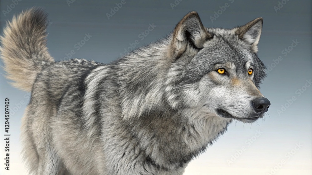 Fototapeta premium gray wolf portrait