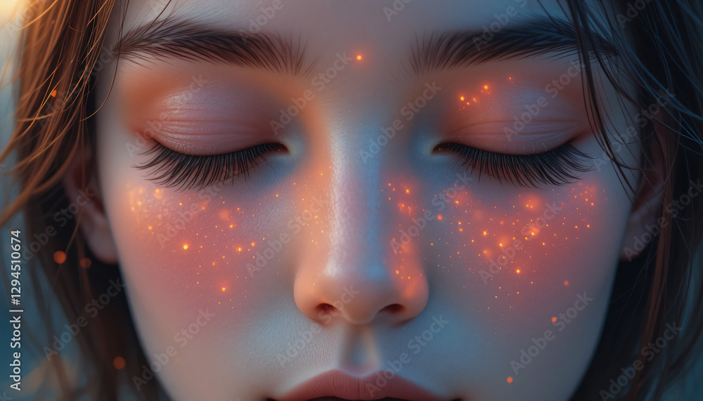 Close-Up of a Woman with Sunlight on Face – Perfect for Beauty, Lifestyle, and Soft Light Portraits Close-Up of a Woman with Sunlight on Face – Perfect for Beauty, Lifestyle, and Soft Light Portraits