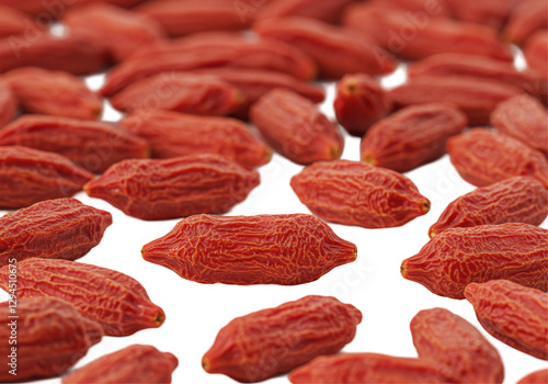 Isolated Heap of Dried Goji Berries, Superfood