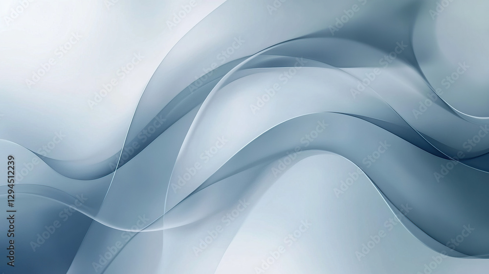 Obraz premium Subtle Blue Abstract Wave Background