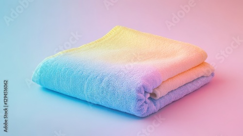 Soft folded towels home bathroom product photography minimalist close-up relaxation concept
