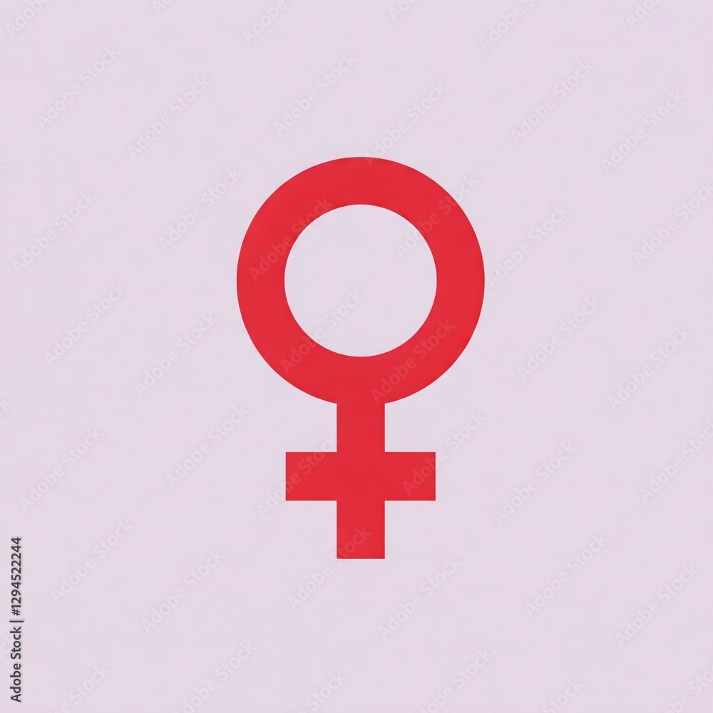 3D female sign/symbol minimalistic 3D female sign/symbol minimalistic