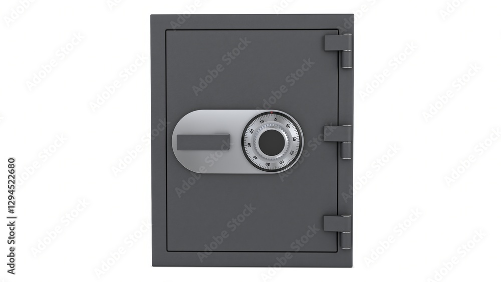 Illustration 3D Steel Safe Metal Bank Vault Door Secure Storage Illustration 3D Steel Safe Metal Bank Vault Door Secure Storage
