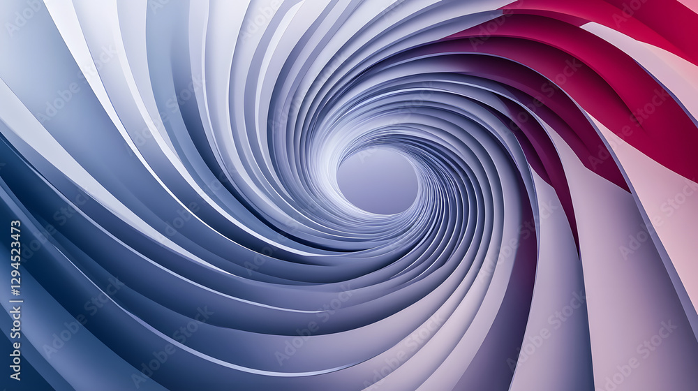 Fototapeta premium Blue, white, and red vector background with a circle in the center 