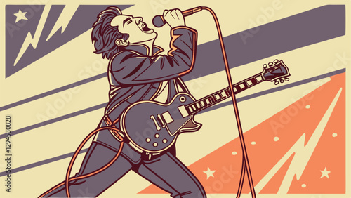 guitar player in action