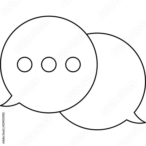 Chat icon single vector illustration