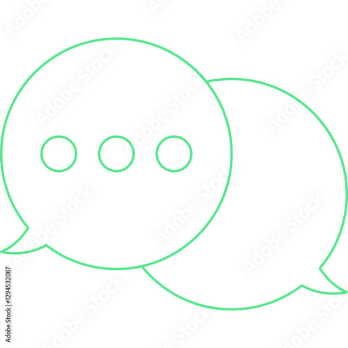 Chat icon single vector illustration