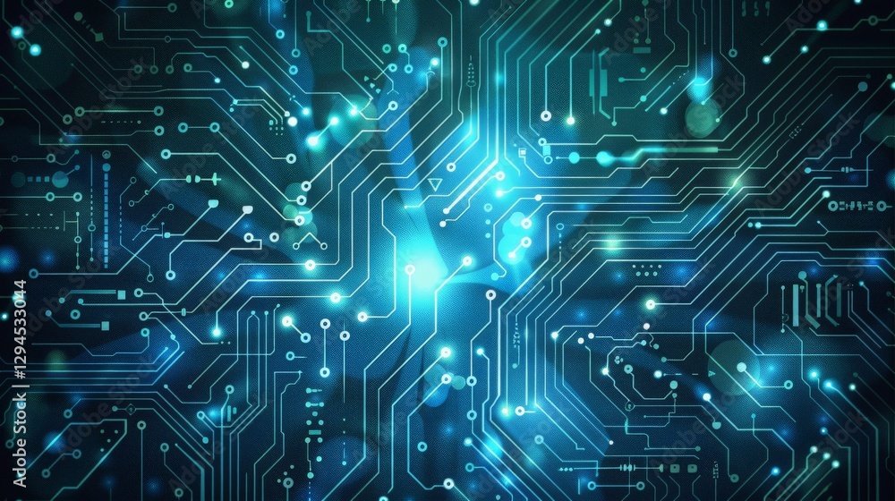 Vector background with technology and circuit board elements Vector background with technology and circuit board elements