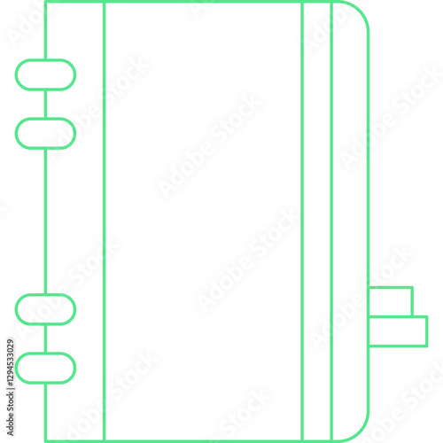 Diary icon single vector illustration