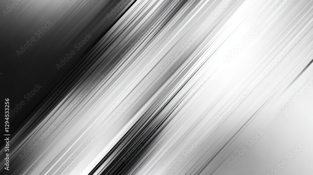 Fototapeta premium Abstract grayscale diagonal lines