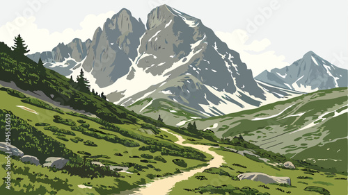 swiss alps landscape